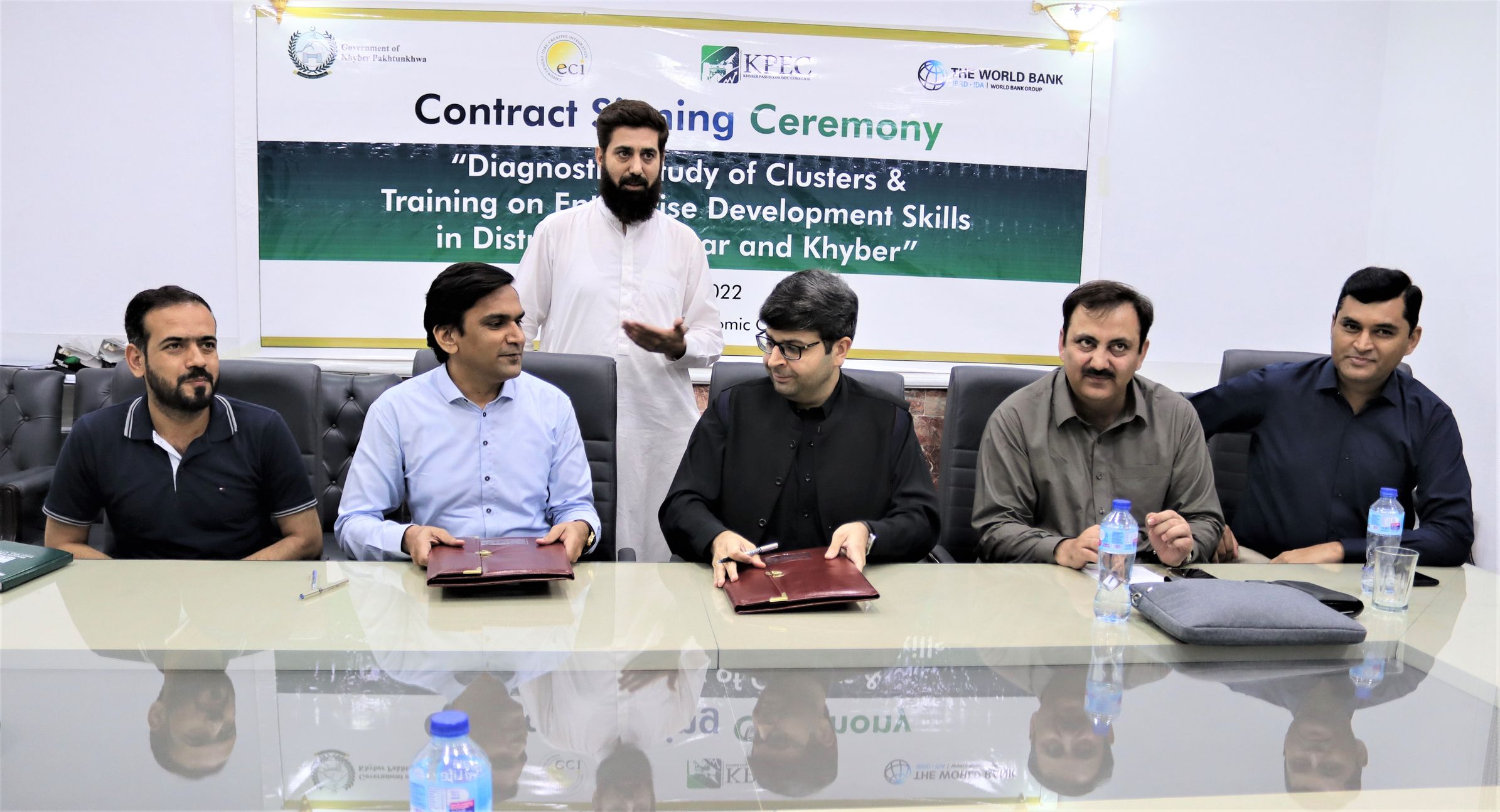 Contract Signing Ceremony of Cluster Diagnostic Study and Training on Development of Skills in District Khyber and Peshawar 