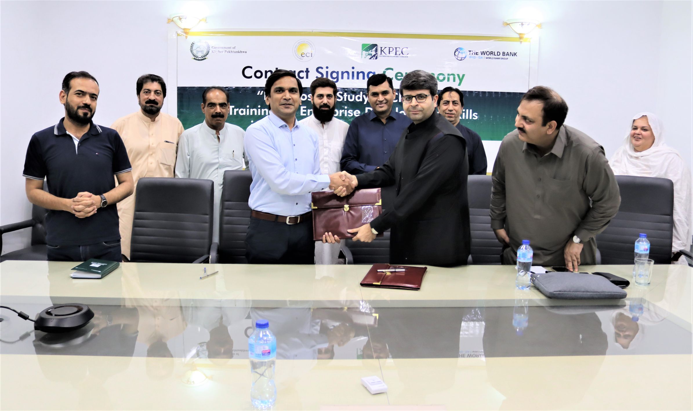 Contract Signing Ceremony of Cluster Diagnostic Study and Training on Development of Skills in District Khyber and Peshawar 
