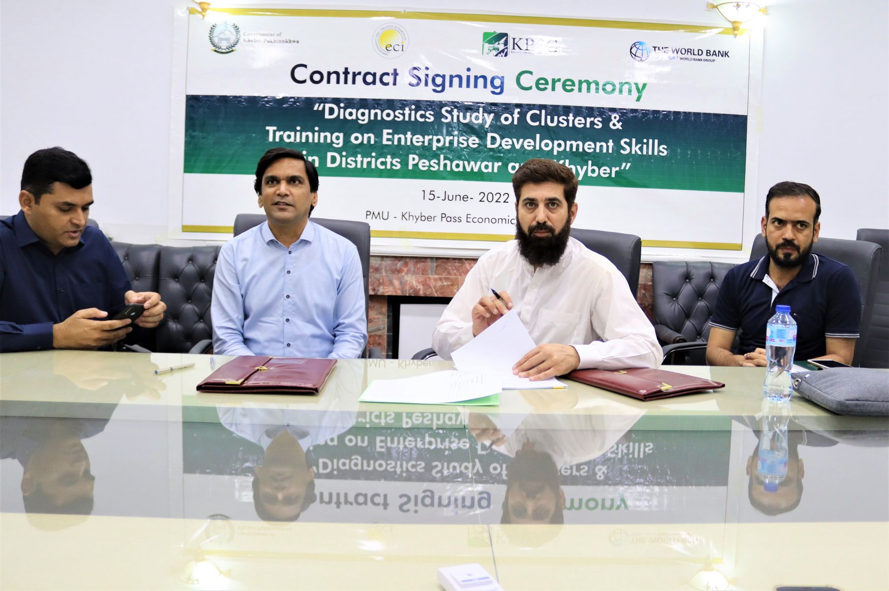 Contract Signing Ceremony of Cluster Diagnostic Study and Training on Development of Skills in District Khyber and Peshawar 