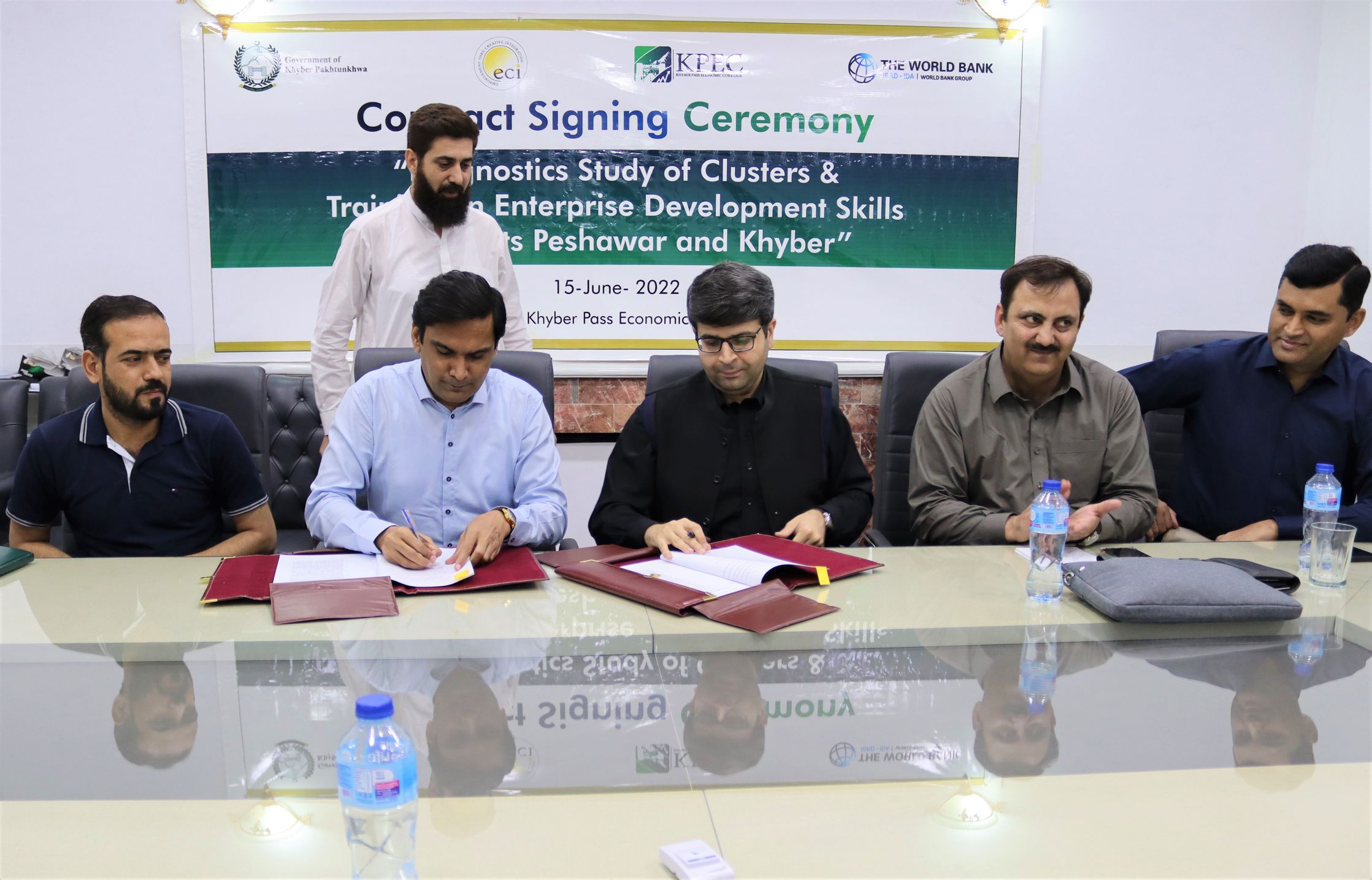 Contract Signing Ceremony of Cluster Diagnostic Study and Training on Development of Skills in District Khyber and Peshawar 